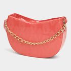 Women's Peach Polyurethane Sling Bag, , small image number null