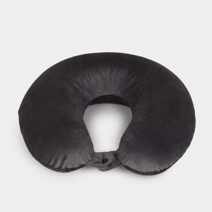 Grey Memory Foam Neck Pillow, , large image number null