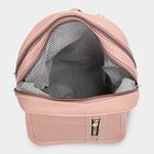 Women's Pink Polyurethane Backpack, , small image number null