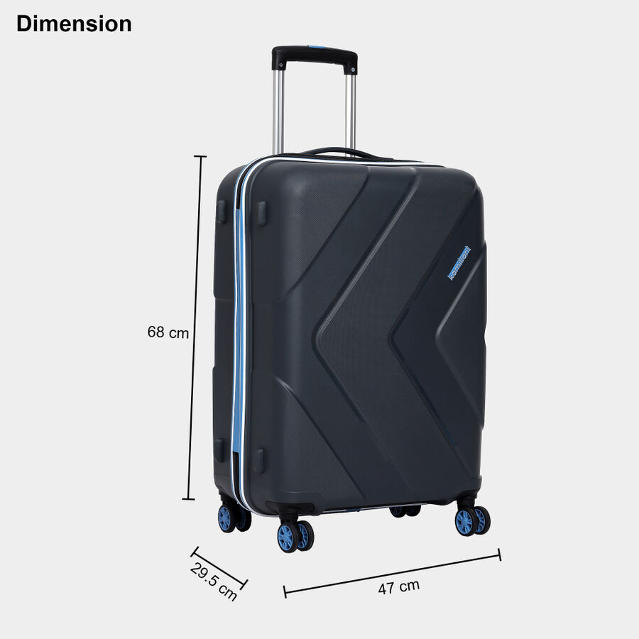 8 Wheels Black Polypropylene Trolley, , large image number null