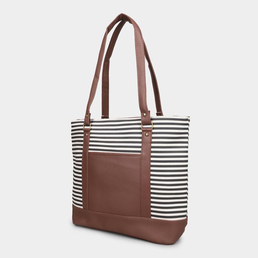 Women's Brown Pu Hand Bag, , large