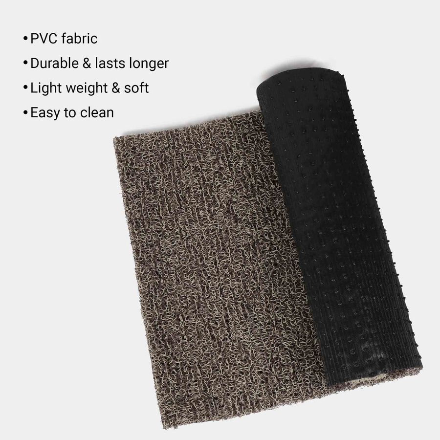 Brown Scrubber PVC Doormat, , large image number null