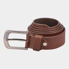Men's Brown Leather Casual Belt, , small image number null