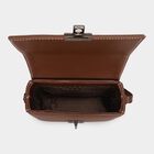 Women Brown Polyurethane Handbag, , small image number null