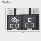 Dark Grey Microfiber Double Bedsheet with Pillow Cover, , small