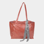 Women's Pink Polyurethane Tote Bag, , small image number null