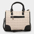 Beige Pu Hand Bag, , small