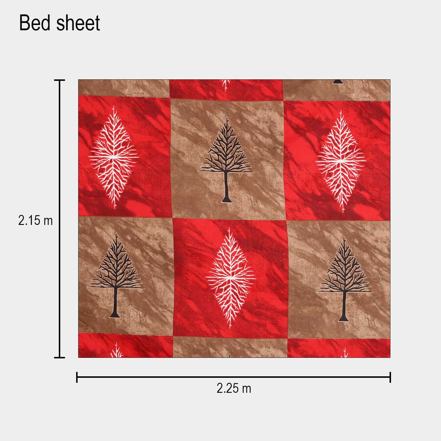 90 GSM Grey Microfiber Double Bedsheet, , large image number null