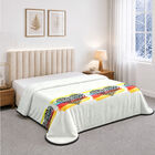 White Printed Polyester Blanket, , small