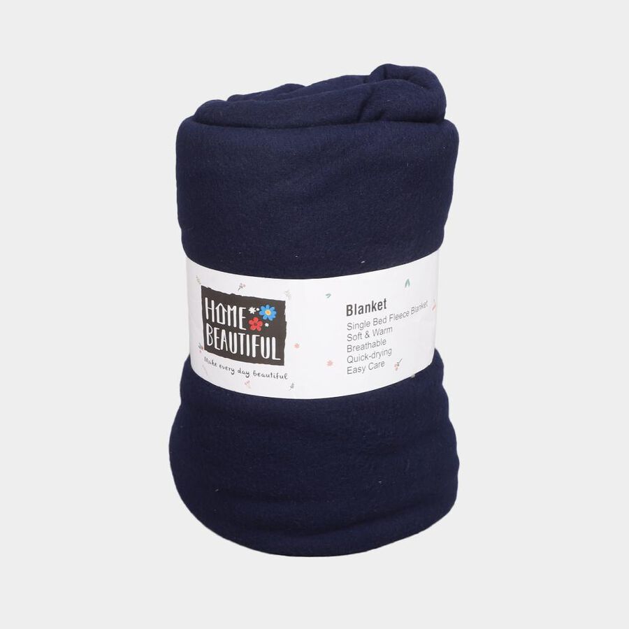 Blue Microfiber Blanket, , large image number null
