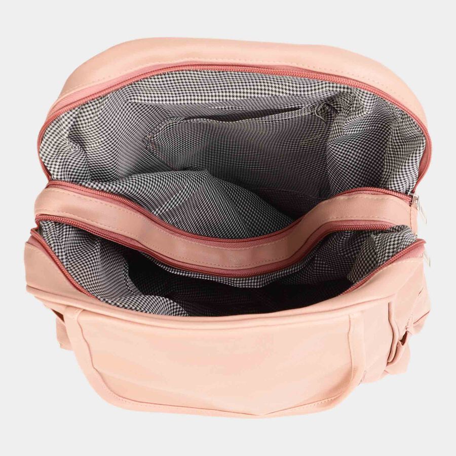 Kid's Pink Polyurethane Bag, , large image number null