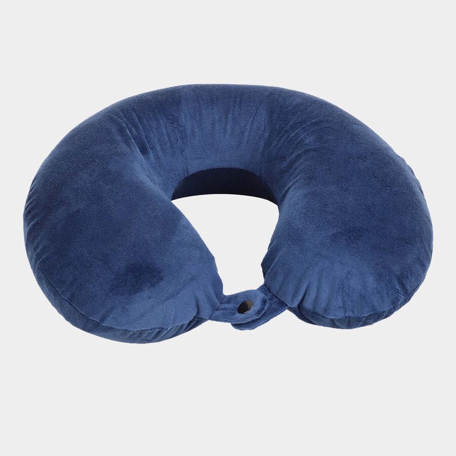 Navy Blue Memory Foam Neck Pillow, , large image number null
