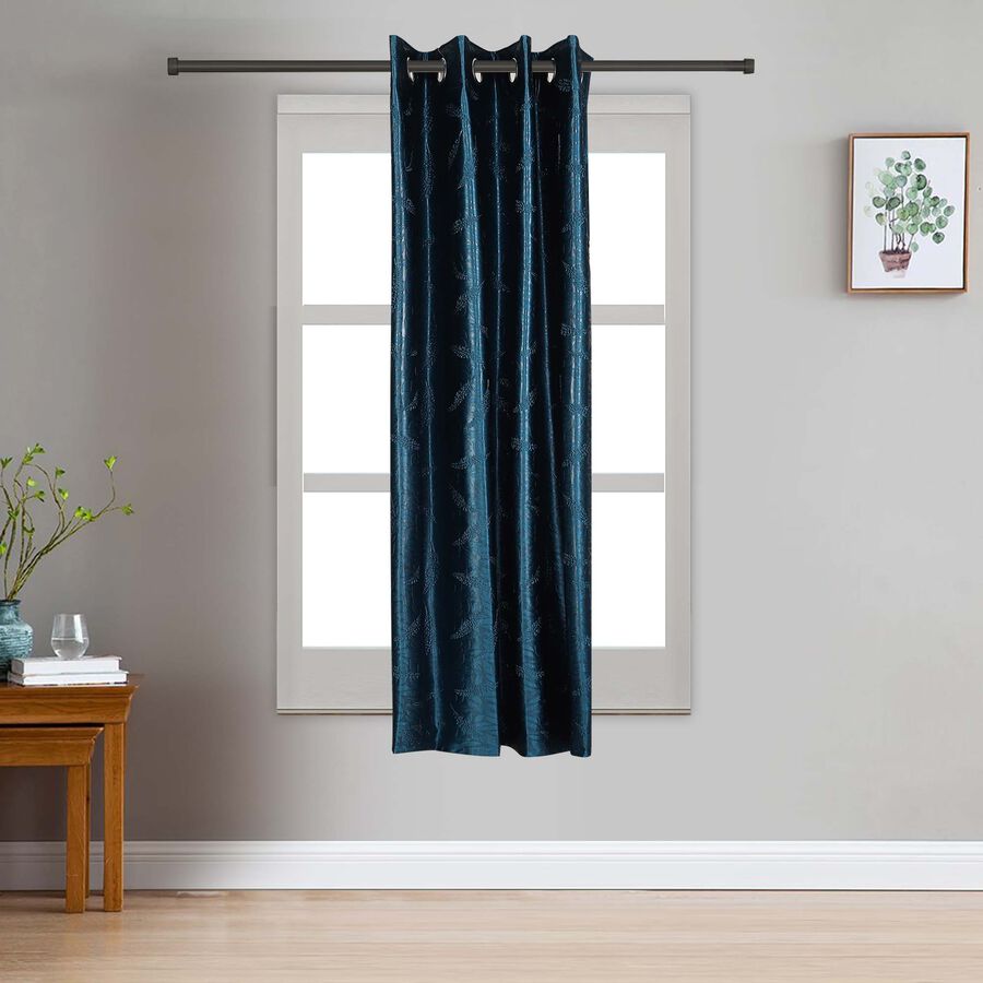 5ft. Blue Window Curtain, , large image number null