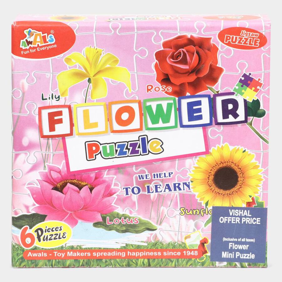 Kid's Flowers Puzzle, 24 Pcs., , large image number null