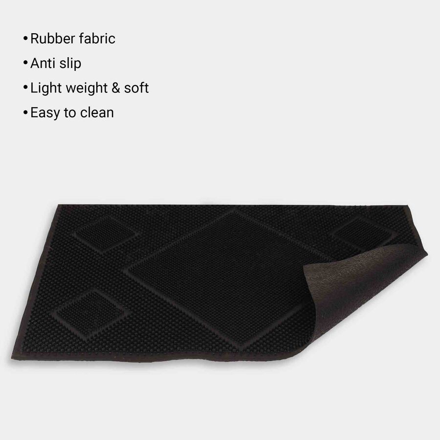 Anti-Skid Black Rubber Door Mat, , large image number null