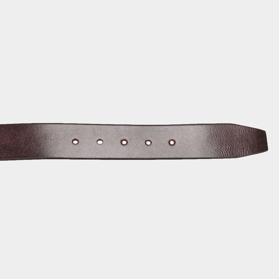Men's Leather Casual Belt, Size 36, Smooth/Plain, , large image number null