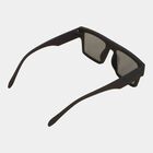 Men's Plastic Clear Glass Rectangle Sunglasses, , small image number null