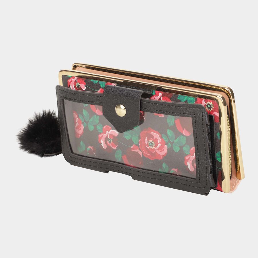 Women's Polyurethane Zipper Hand Pouch, , large image number null