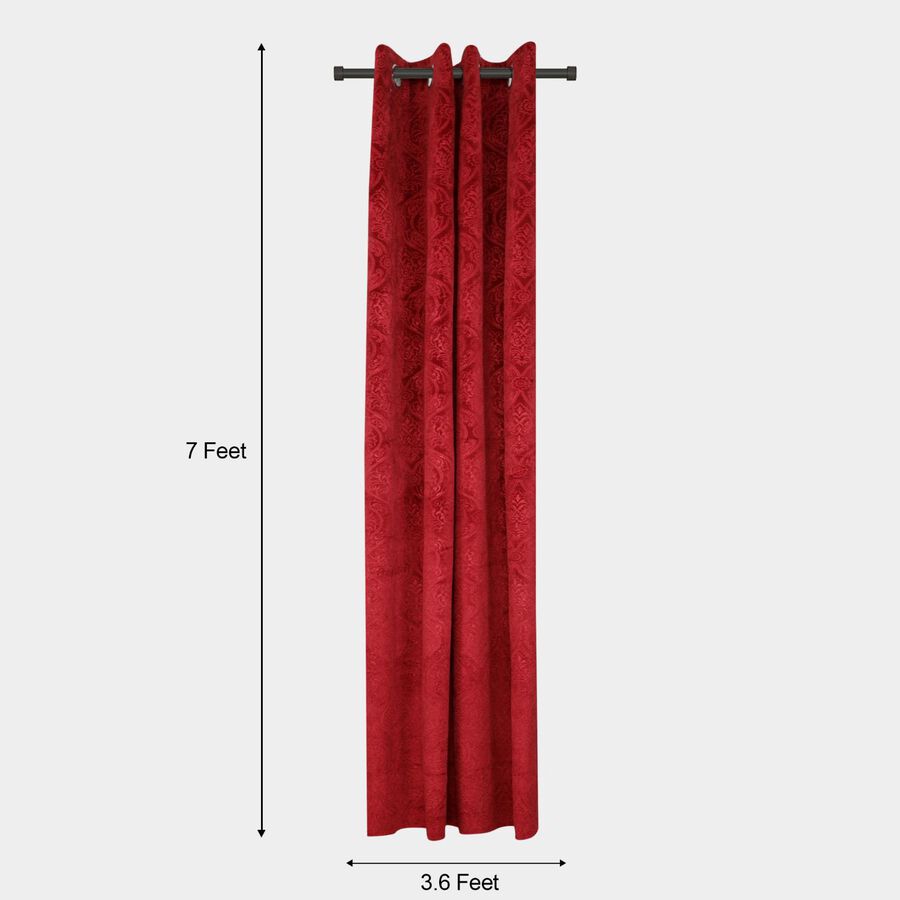 7ft. Maroon Velvet Door Curtain, , large image number null