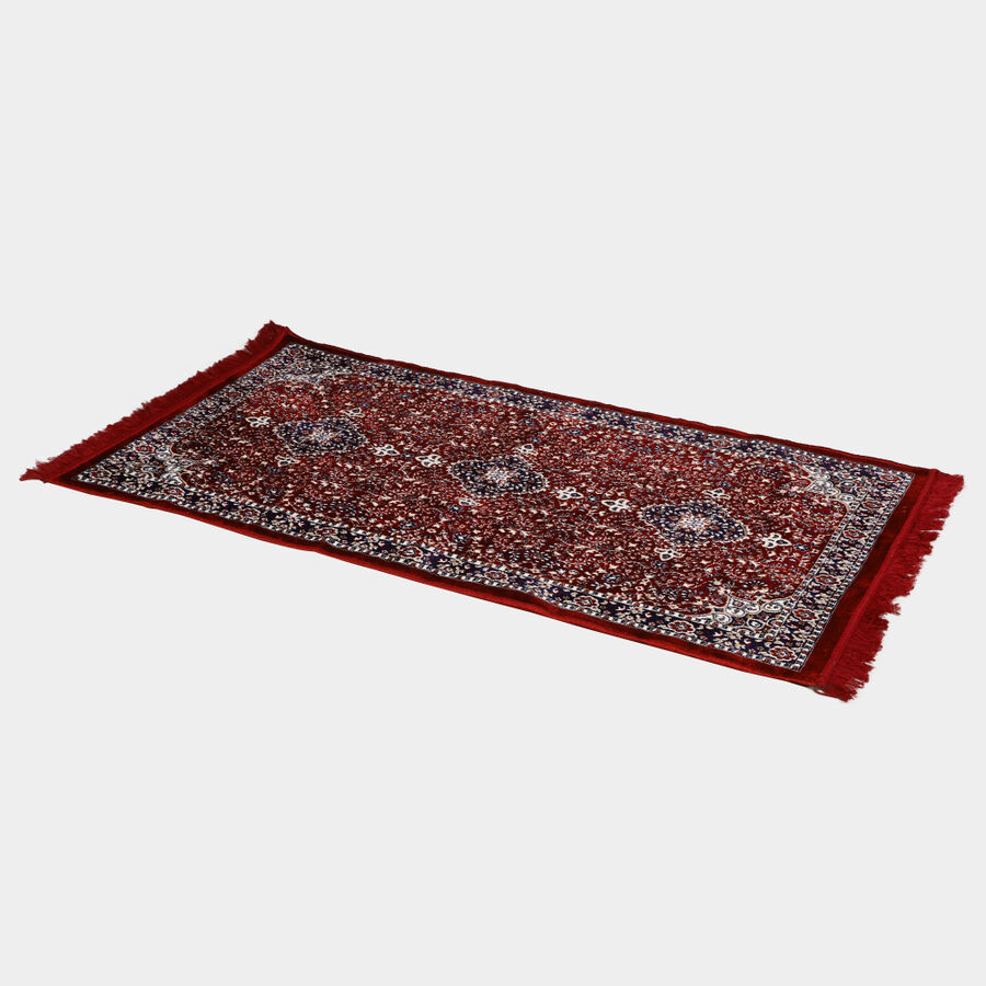 Red Polyester Bedside Runner, , large image number null