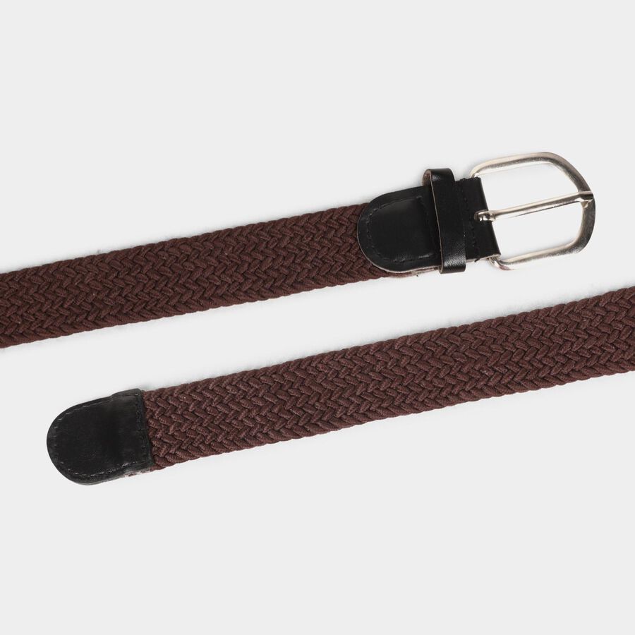 Men's Brown Canvas Casual Belt, , large image number null