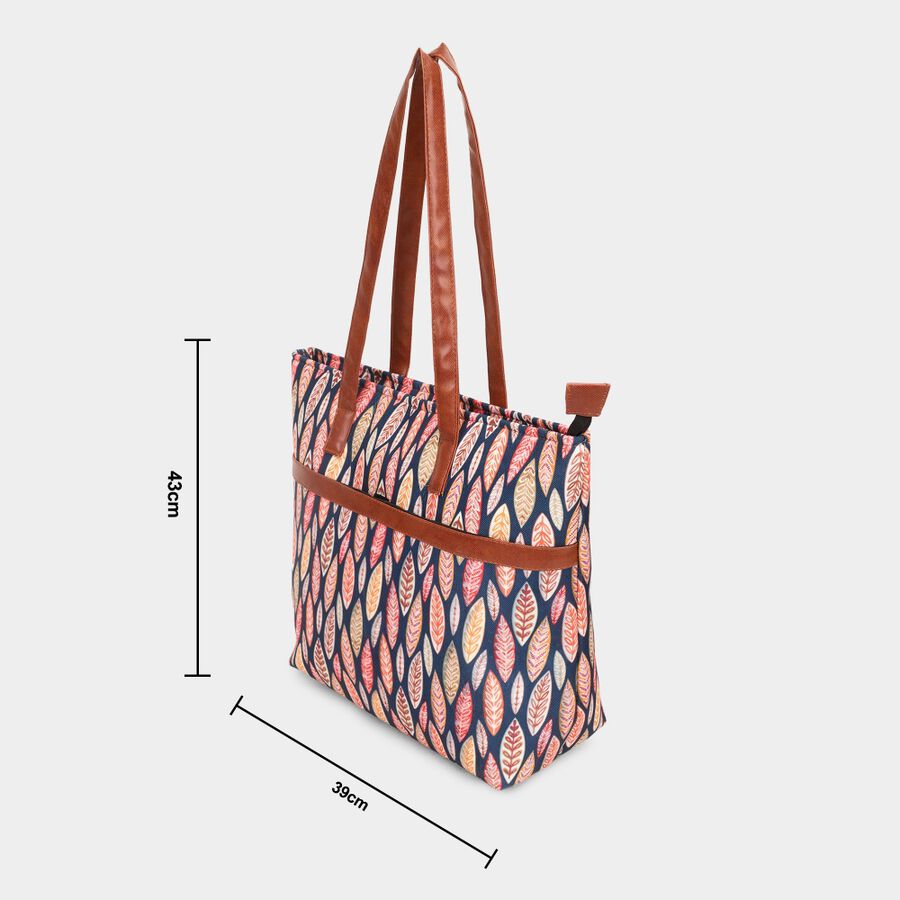 Women's Blue Fabric-Polyester Tote Bag, , large image number null