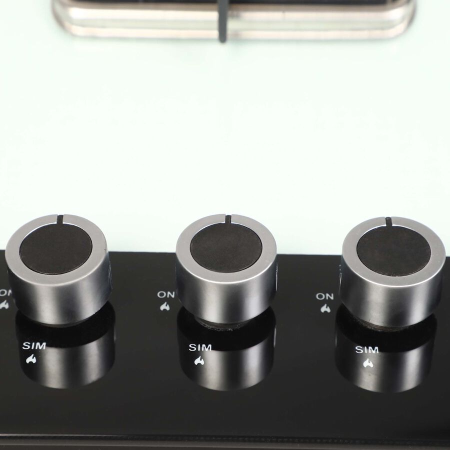 Glass Top Gas Stove, 3 Burners, , large image number null