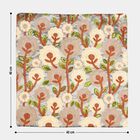 Grey Floral Embroidered Cushion Cover, , small