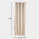 9ft. Living Room Light Beige Linen Eyelet Curtains, , small image number null