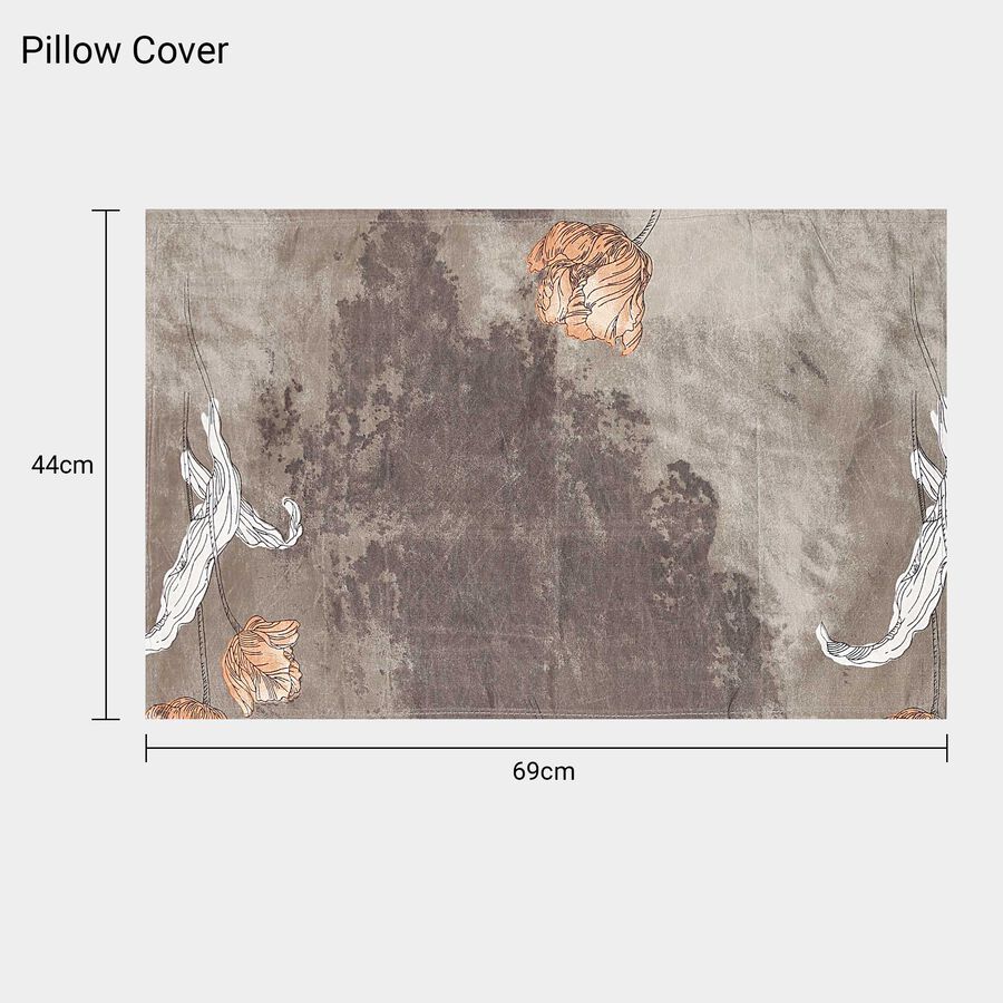 110 GSM Microfiber Double Bedsheet With 2 Pillow Covers, , large image number null