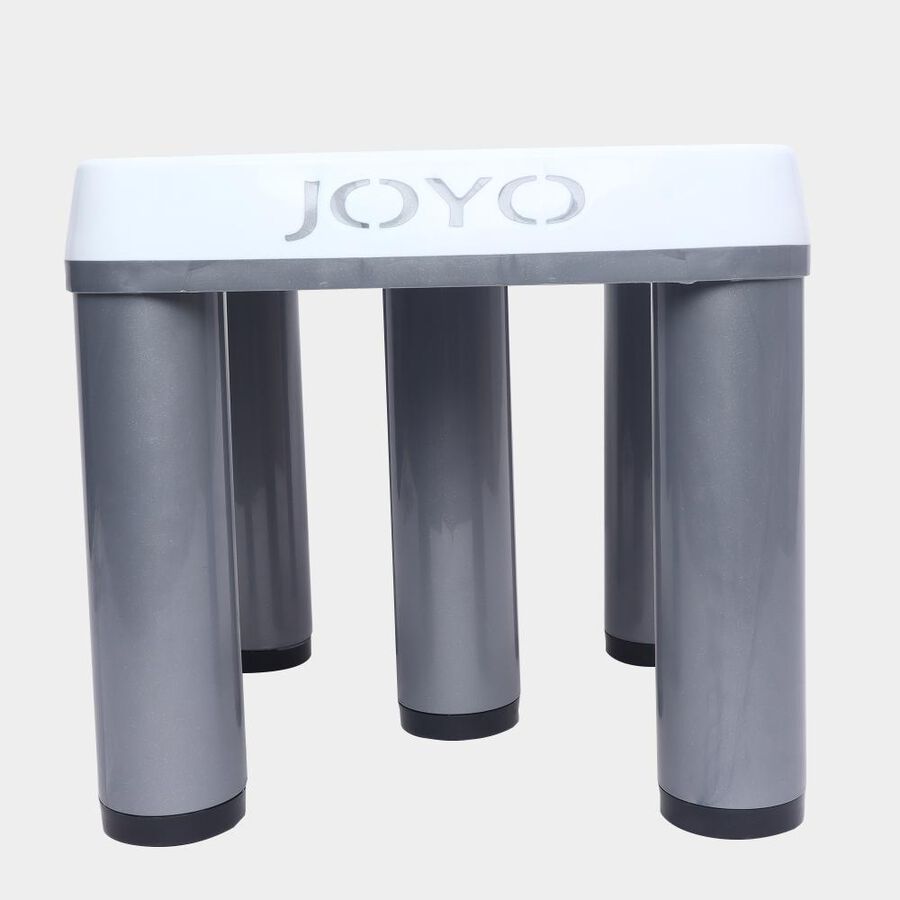Grey Plastic Bath Stool, , large image number null