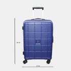 8-Wheel Dark Blue PVC Matee Hard Case Trolley, Medium, , small image number null