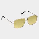 Men's Metal Gradient Rectangle Sunglasses, , small image number null