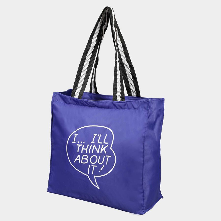 Blue Fabric-Polyester Bag, , large image number null