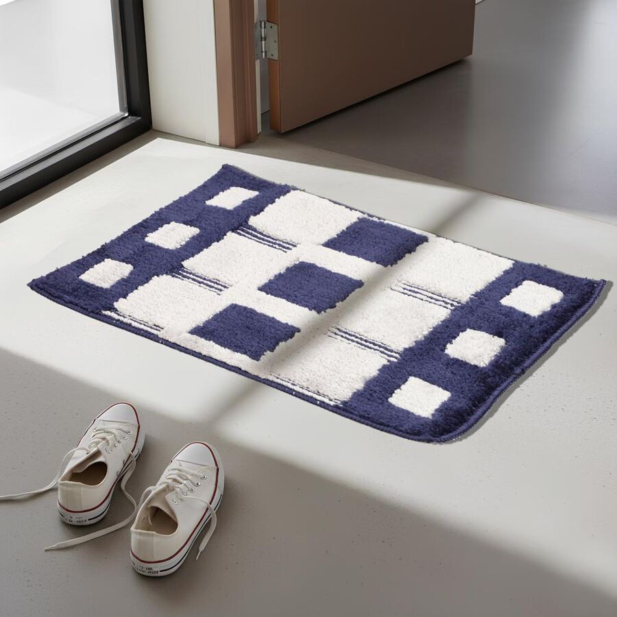 Anti-Skid Polyester Bath Mat, Set of 2, , large