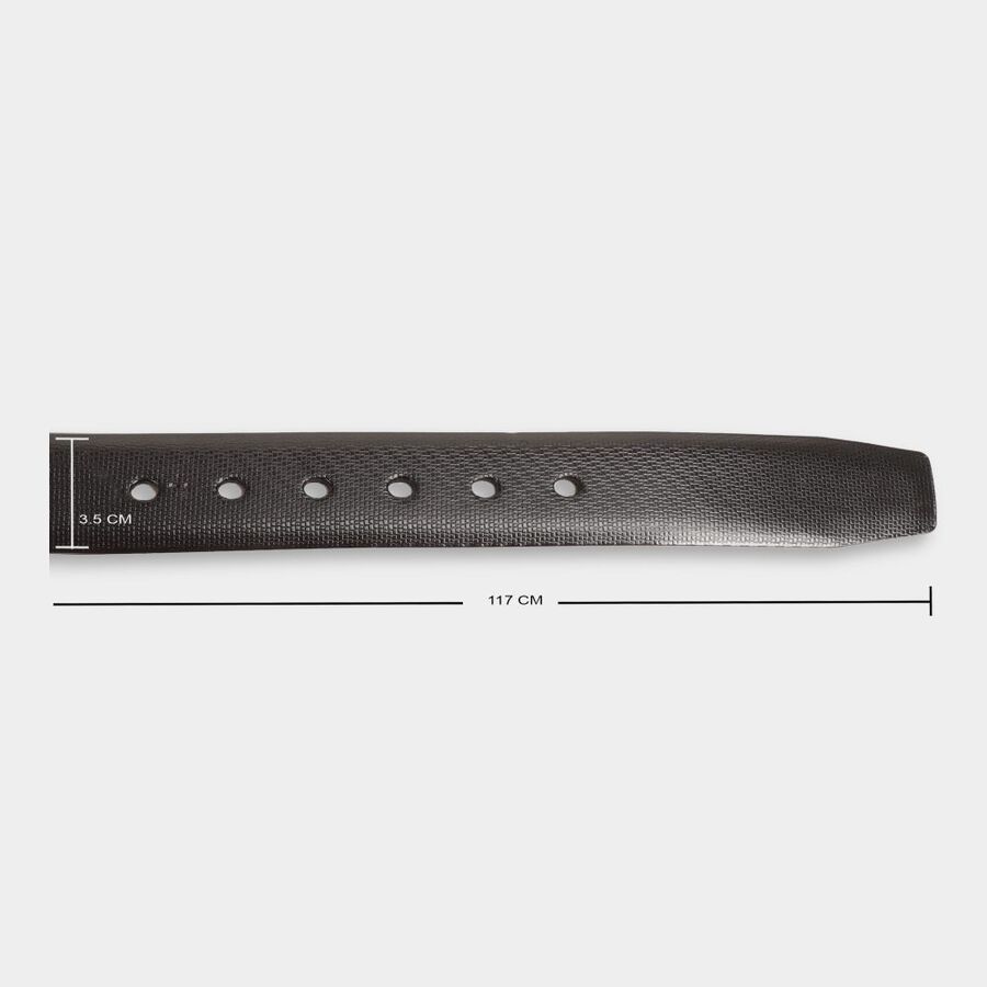 Men's Black Polyurethane Casual Belt, , large image number null