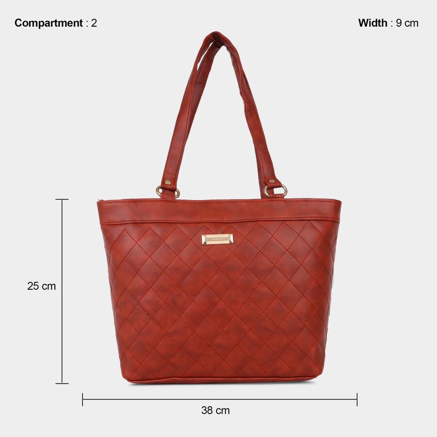 Women's Cherry Polyurethane Tote Bag, , large image number null