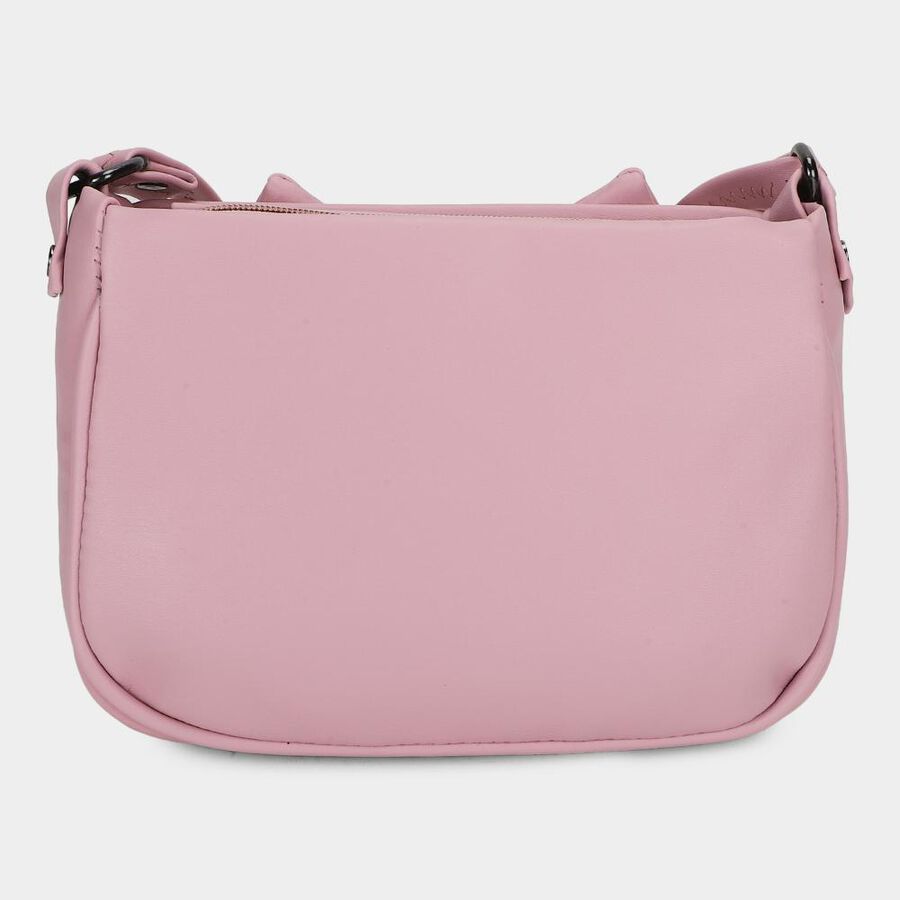 Woman's Pink Polyurethane Bag, , large