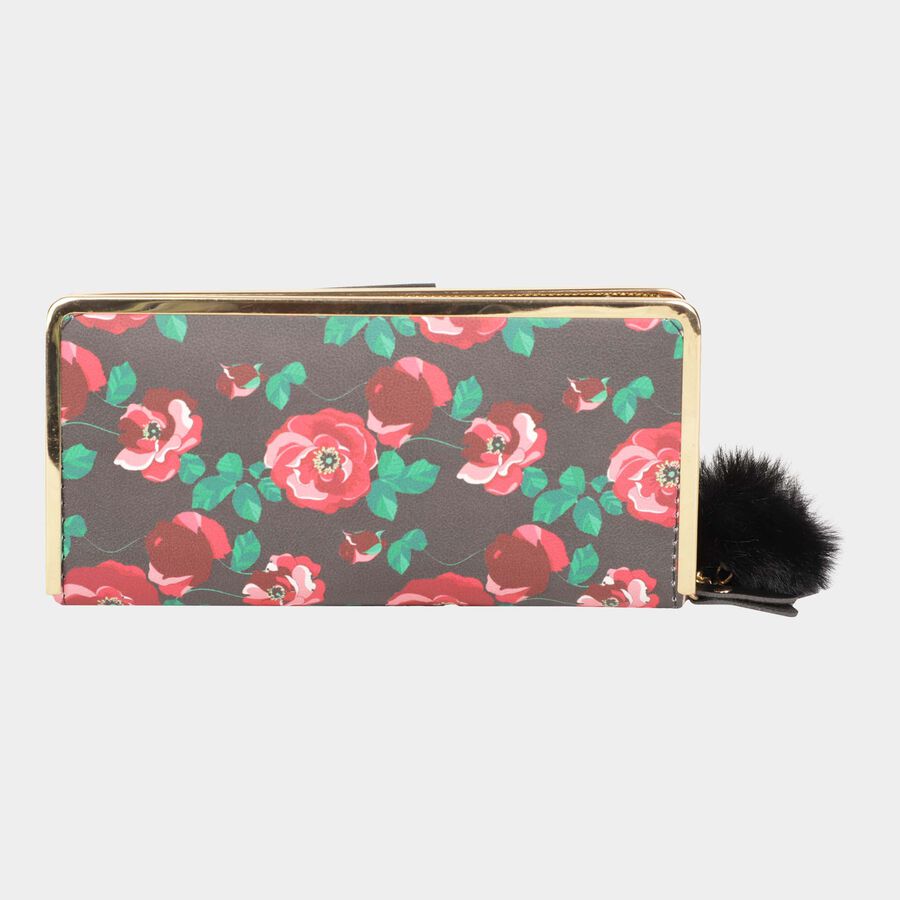 Women's Polyurethane Zipper Hand Pouch, , large image number null