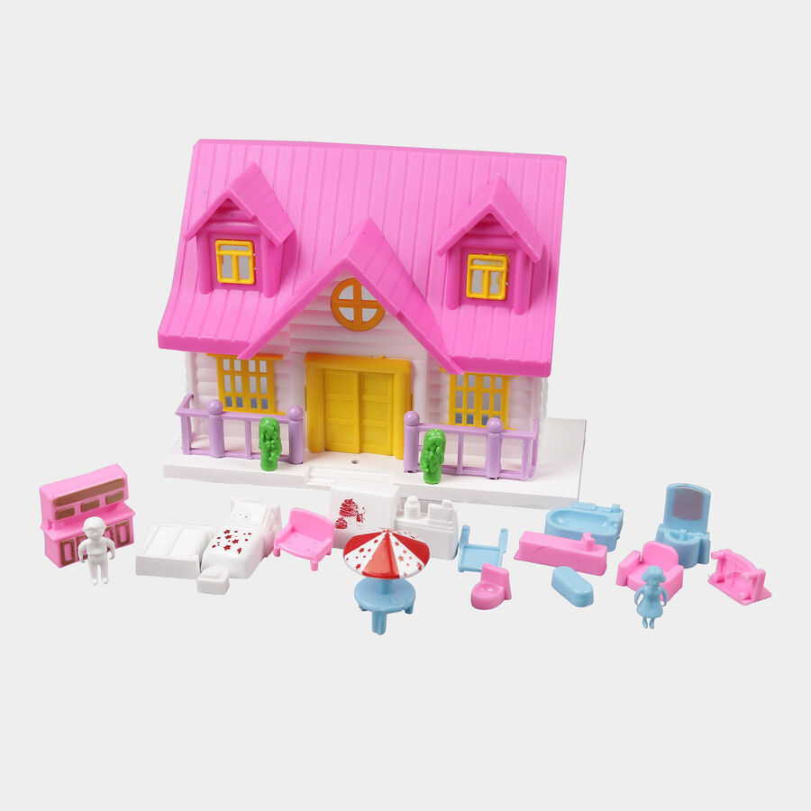 Kid's Plastic Doll House, , large image number null
