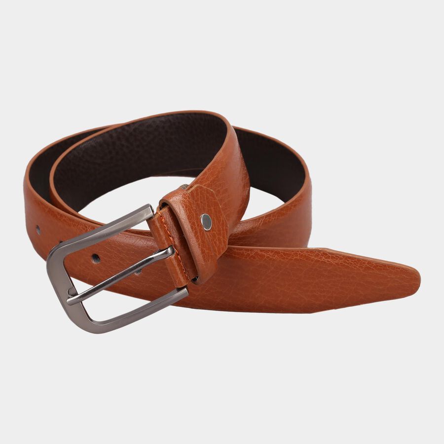 Men's Tan Polyurethane Casual Belt, , large image number null