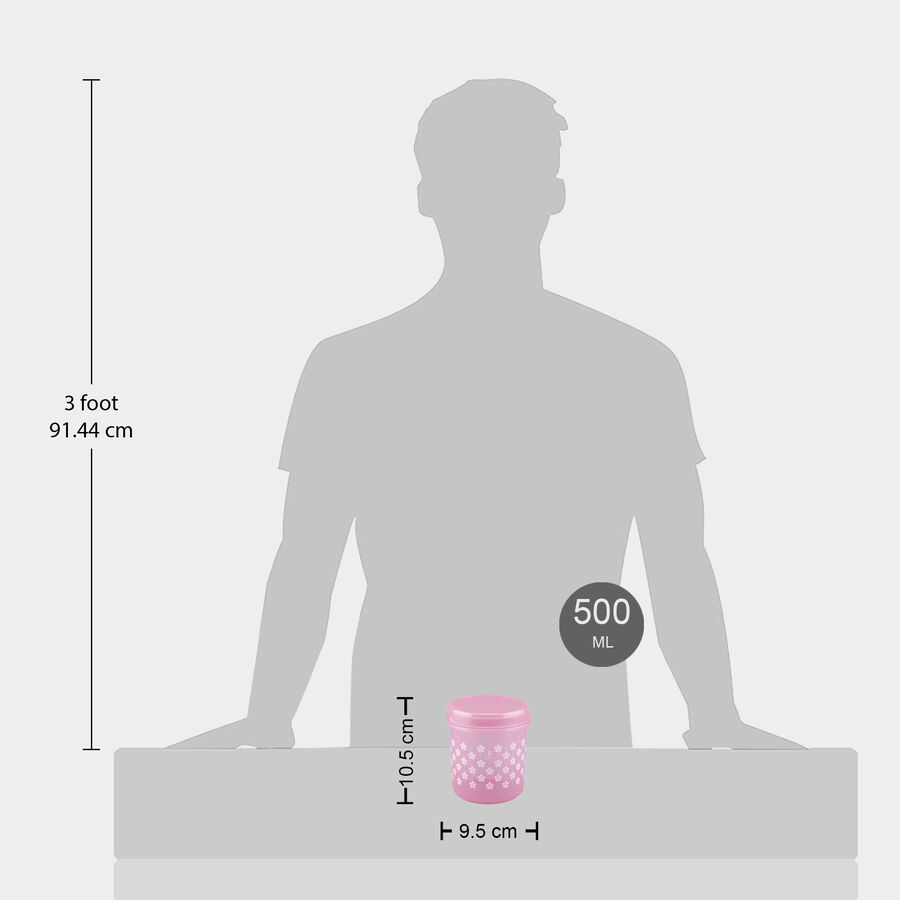 Air-Tight Plastic Container, Set of 4 - 250 ml | 500 ml | 1 L | 2 L, , large image number null
