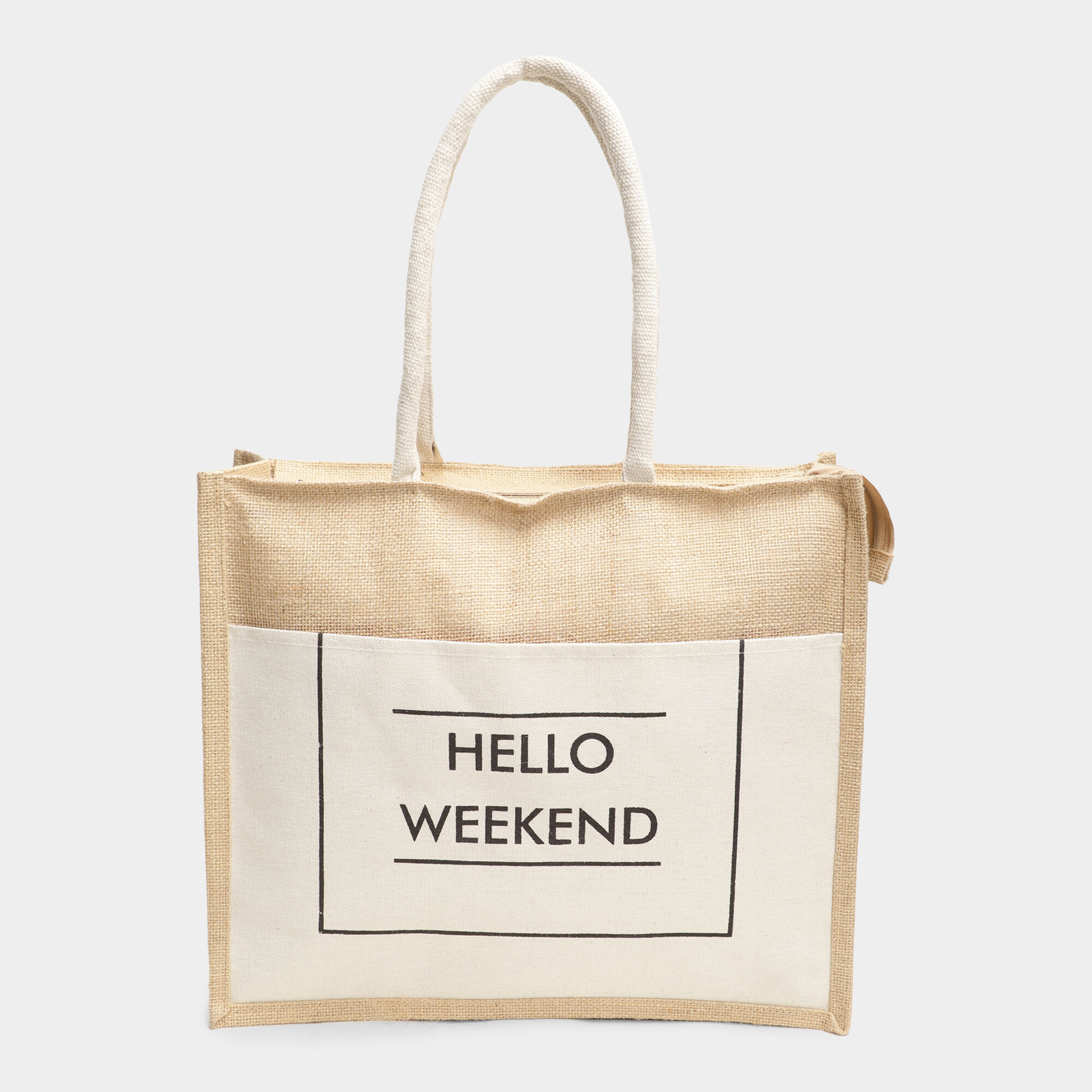 Brink                         Women's Beige Jute Tote Bag