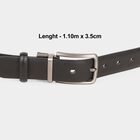 Men's Black Polyurethane Formal Belt, , small image number null