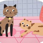 Anti-Skid Pink Polyester Bath Mat, , small