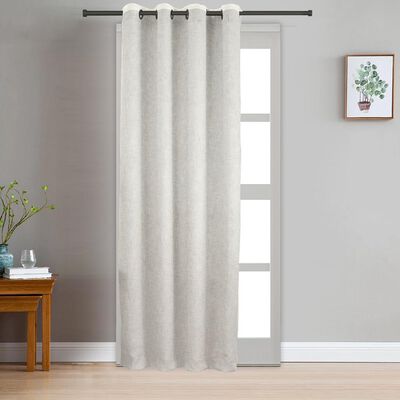 Off-White Linen Curtain
