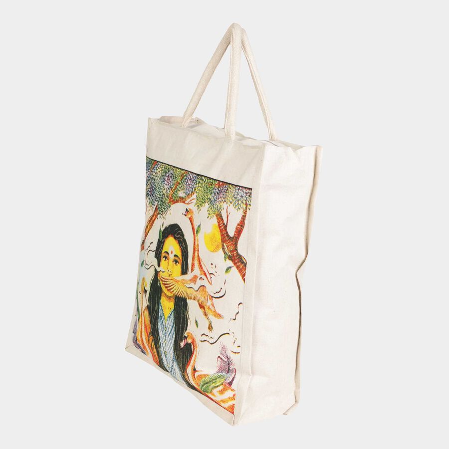 Women's Plain Polyurethane Shopping Bag, Medium, , large image number null