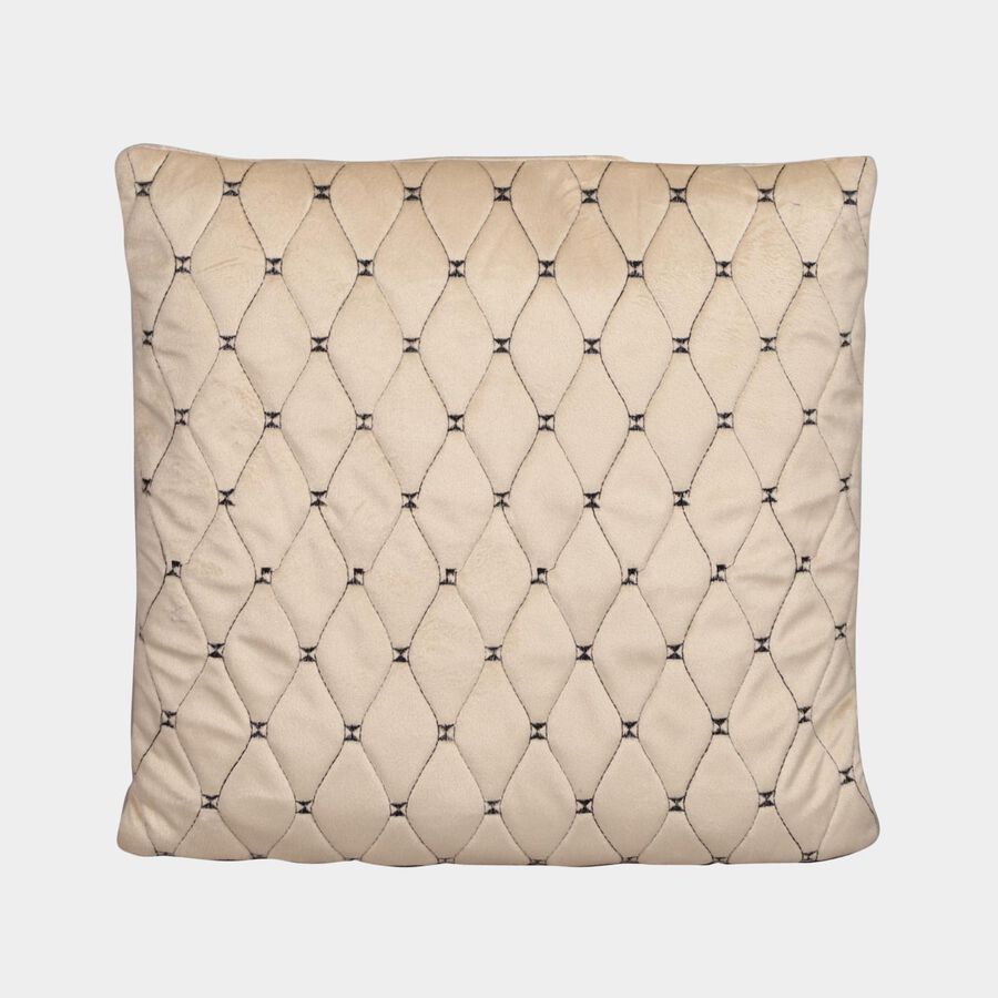 Beige Velvet Cushion Cover, , large image number null
