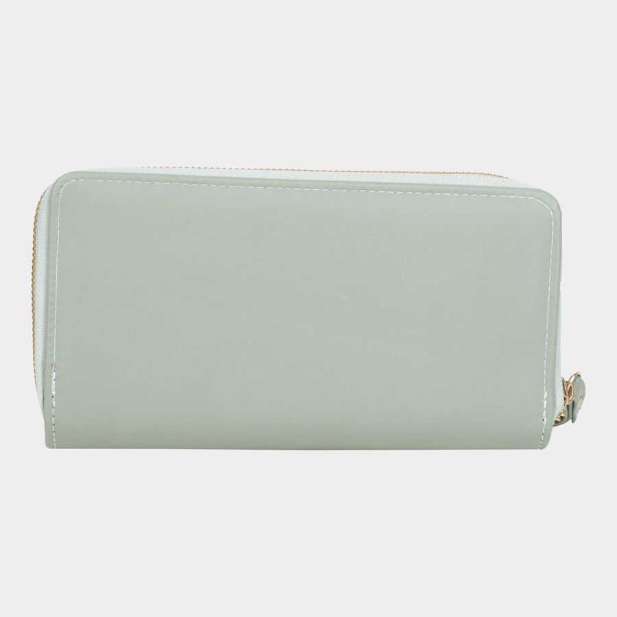 Women's Polyurethane Zipper Clutch Bag, , large image number null