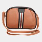 Women's Tan Polyurethane Handbag, , small image number null